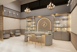 Design, manufacture, and installation of the shop: Cara Jewelry Shop, Soi Ramkhamhaeng 26/1, Bangkok.